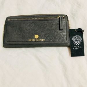 Vince Camuto Gray Leather Wallet